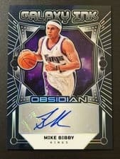 2024-25 Panini Obsidian Galaxy Ink Mike Bibby #GI-MIK card