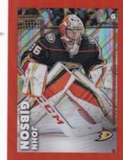 John Gibson 2022 Topps NHL Sticker card