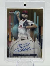 Zack Wheeler 2025 Topps Finest Autograph card