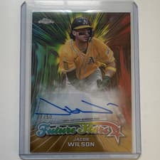 Jacob Wilson 2025 Topps Chrome Black Super Futures Autographs card