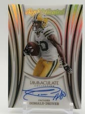 Donald Driver 2024 Panini Immaculate Collection Sophisticated Signatures card