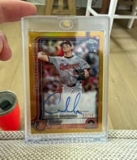 Coby Mayo 2025 Topps Chrome Logofractor Edition Rookie Autographs card