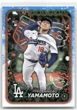 Yoshinobu Yamamoto 2024 Topps Holiday card