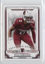 2025 Panini National Treasures Treasured Rookies Will Johnson #2 card