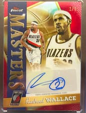 2025-26 Finest Masters Autographs Rasheed Wallace #MA-RW card