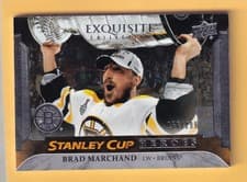 Brad Marchand 2025 Upper Deck Black Diamond Exquisite Collection Stanley Cup Heroes card