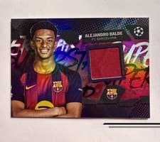 2025-26 Topps UEFA Club Competitions Topps Superstar Relics Alejandro Balde #TSR-AB card