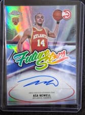 2025-26 Topps Chrome Future Stars Autographs Asa Newell #FS-AN card