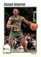 Derek Harper 1991-92 Hoops Base Set card