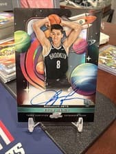2025-26 Topps Cosmic Chrome First Flight Signatures Egor Dëmin #FF-ED card