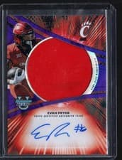 2025 Bowman University Best Prospect Jumbo Relic Autographs Refractor Evan Pryor #JRA-EP card