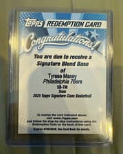 2025-26 Topps Signature Class Signature Blend Tyrese Maxey #SB-TM