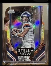 2024 Topps Chrome Cosmic Stella Nova SSP Bo Nix #STN-7 card