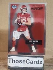 2025 Bowman University Chrome 1955 Bowman Football John Mateer #55AV-12 card
