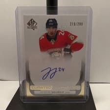 2024-25 SP Authentic Curated Signatures Justin Sourdif #SPC-JS card