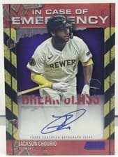 2025 Stadium Club In Case of Emergency Autographs Jackson Chourio #ICOEA-JC card