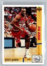 Hersey Hawkins 1991-92 Upper Deck Base Set card
