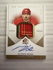 2024-25 SP Authentic UD Authentics Auto Patch MacKenzie Weegar #UDAP-MW card
