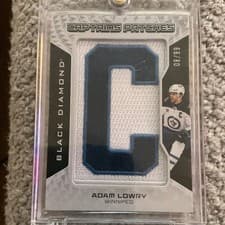 2025-26 Upper Deck Black Diamond Captains Patches Adam Lowry #CP-AL