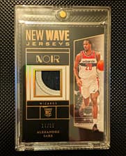 2024-25 Panini Noir New Wave Jerseys Set Alexandre Sarr #16 card