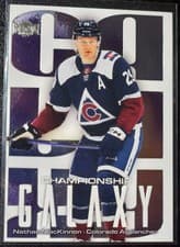 2025-26 SkyBox Metal Universe Championship Galaxy Nathan MacKinnon #CG-17 card