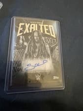 2025 Topps Exalted WWE Wrestling Black and White Signatures Solo Sikoa #BWS-SSK card