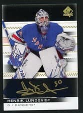 Henrik Lundqvist 2019 SP Authentic card