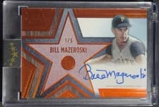 2025 Topps Five Star Stars and Stitches Autographs Bill Mazeroski #SS-BM card