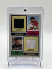 2025 Topps Heritage Dual Player MLB Collection Relics Sandy Alcantara / Eury Perez #DPMCR-AP card