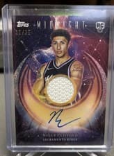 2025-26 Topps Midnight Rookie Jersey Autographs Nique Clifford #RJA-NC card