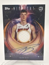 2025-26 Topps Midnight Rookie Jersey Autographs Kasparas Jakucionis #RJA-KJ card