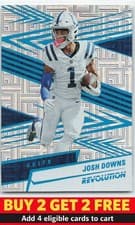 Josh Downs 2025 Panini Revolution card