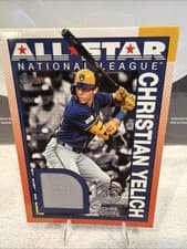 2025 Topps 1990 Topps Baseball All-Star Relics Christian Yelich #90ASR-CY card