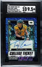 Trey Lance 2021 Panini Contenders Draft Picks card