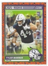 2025 Score-A-Treat Base Rookies Pumpkin Tyler Warren #21 card