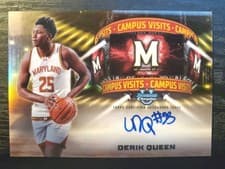 2024-25 Bowman University Chrome Campus Visits Autographs Derik Queen #CVA-DQ card