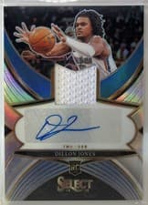 2024-25 Panini Select Rookie Jersey Autographs Dillon Jones #RJA-DIL card