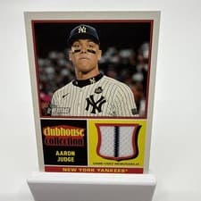 2025 Topps Heritage Clubhouse Collection Relics Aaron Judge #CCR-AJ card