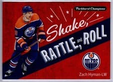 2024-25 Parkhurst Champions Shake Rattle and Roll Zach Hyman #SRR-12 card