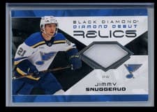 2025-26 Upper Deck Black Diamond Diamond Debut Relics Jimmy Snuggerud #DD-JS card