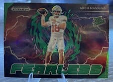 Arch Manning 2025 Panini Prizm Draft Picks Fearless card