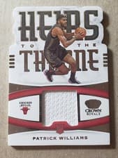 Patrick Williams 2020 Panini Crown Royale Heirs to the Throne card