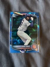 Juan Tomas 2025 Bowman Chrome Sapphire Edition Prospects card