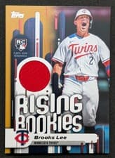 2025 Topps Update Rising Rookies Relics Brooks Lee #RRR-BL card