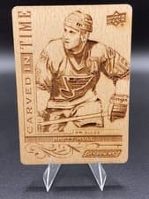 2024-25 Upper Deck Engrained Icons Carved in Time Brett Hull #CT-BH card