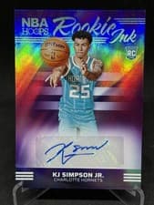 2024-25 Hoops Rookie Ink KJ Simpson Jr. #RI-SIM card