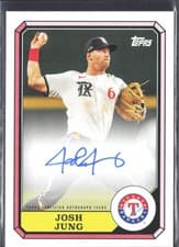2025 Topps Archives 1987 Topps Boardwalk and Baseball Autographs Josh Jung #87BBA-JJ card