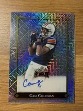 2025 Leaf Metal 92 Autographs Cam Coleman #92L-CC1 card