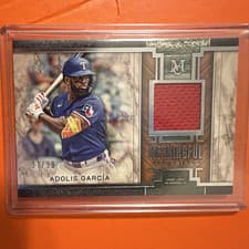 2025 Topps Museum Collection Meaningful Material Relics Adolis García #MMR-AG card