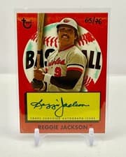2025 Topps Heritage Wax Pack Autographs Reggie Jackson #WPA-RJ card